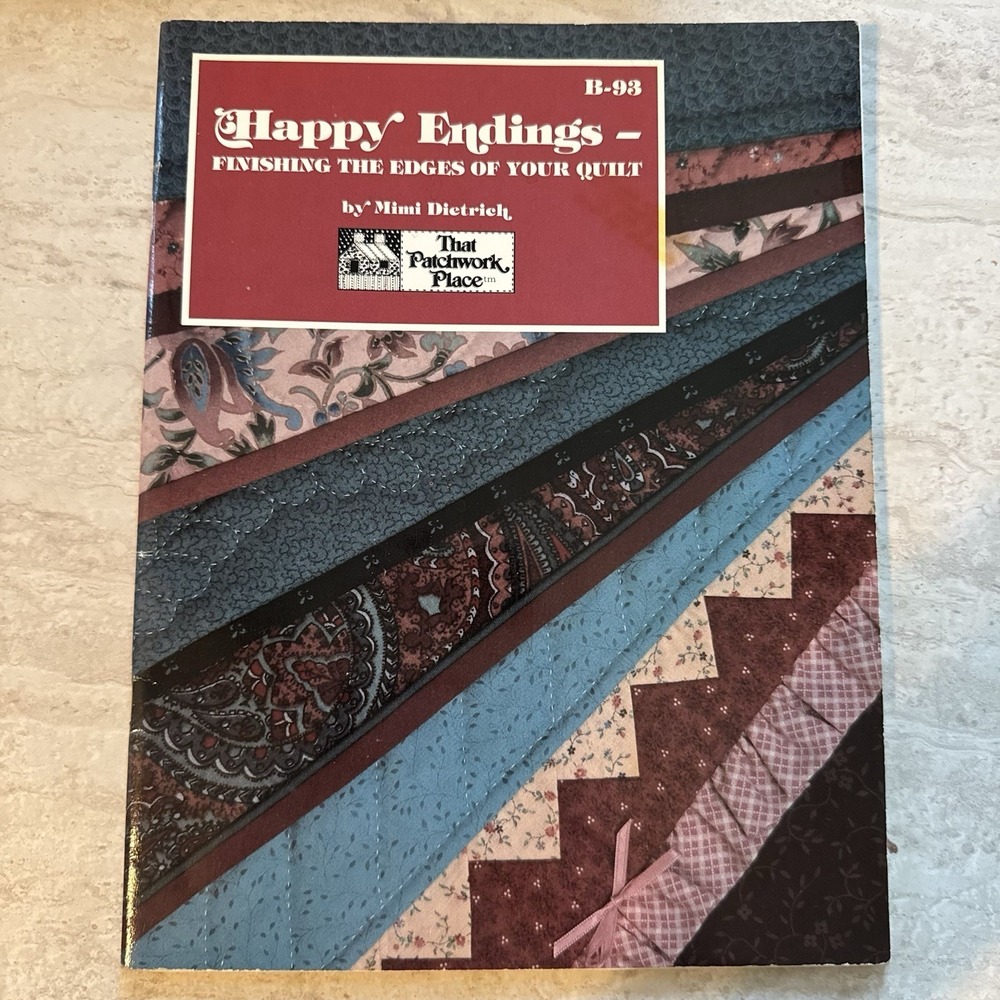Happy‎ Endings : Finishing the Edges of Your Quilt VTG Paperback Quilting 1987